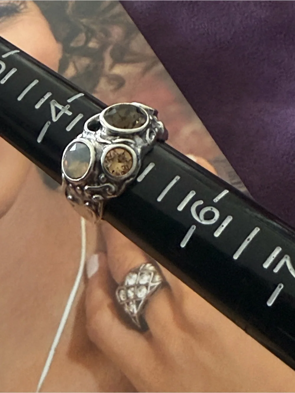Grace & Heart LOVEJOY Ring .925 SS Swarovski Multi Stones Jewelry R1397 Size 5